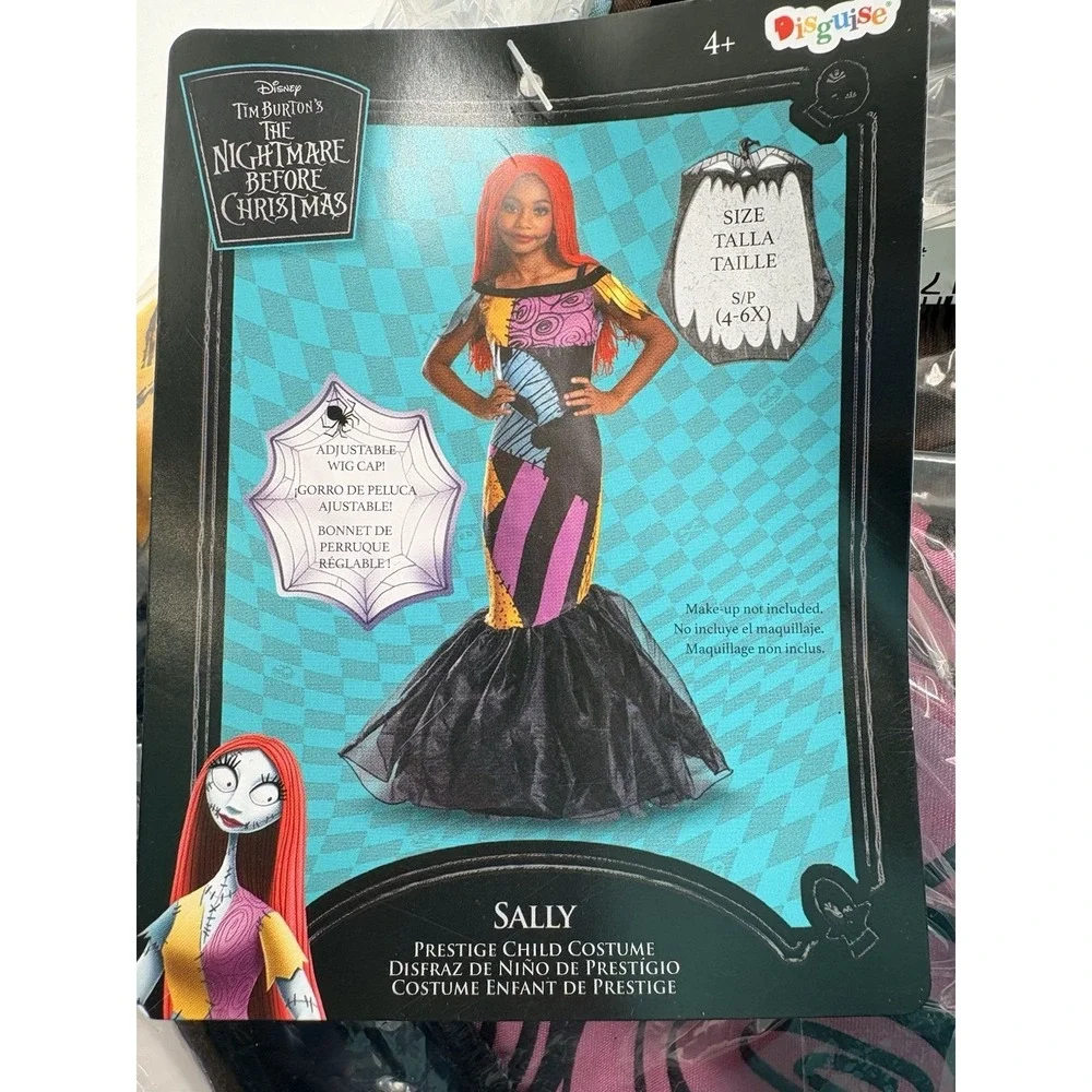 Disney Sally Prestige Costume Child Small 4-6X Nightmare Before Christmas